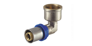 Female Elbow Press Fittings Nickel Plated