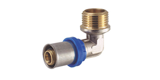 Male Elbow Press Fittings Nickel Plated