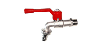 Bibcock Nickel Plated Aluminum Handle
