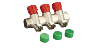 Manifold, Nickel Plated, Plastic Handle