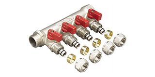 Manifold, Nickel Plated, Plastic Handle