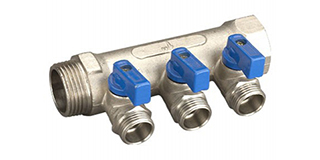 Manifold, Nickel Plated, Plastic Handle
