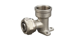 Wall Seat Al-PEX Fittings Nickel Plated