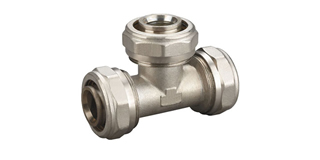 Tee Al-PEX Fittings Nickel Plated