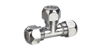 Tee Connector Chrome Plated