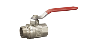 Ball Valve Male/Female Nickel Plated Steel Handle