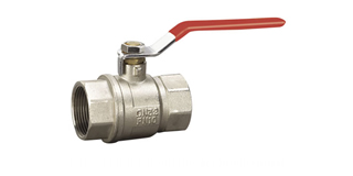 Ball Valve Female/Female Nickel Plated Steel Handle