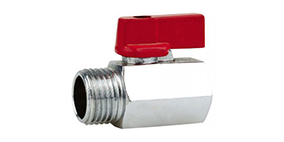 Mini Ball Valve Male/Female Chrome Plated