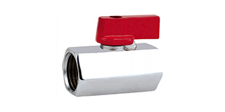 Mini Ball Valve Female/Female Chrome Plated
