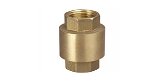 Check Valve, Brass or Plastic Spindal, Brass Color